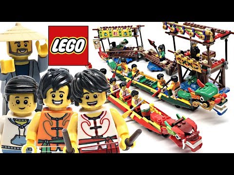 LEGO Dragon Boat Race Chinese Festival review! 2019 set 80103!