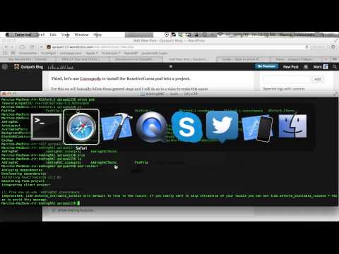 How to add Reactive Cocoa to your Xcode projects
