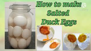 How to make a salted duck eggs | Salted eggs
