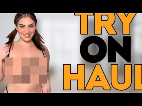 [4K] TRY ON HAUL IN A HOUSE | GET READY WITH SHEER TRANSPARENT TOPS 😁