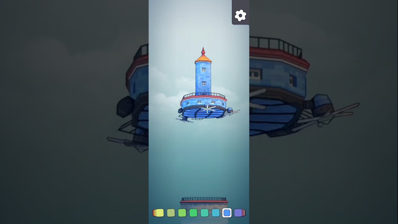 Tips and Tricks | find a perfect circle| TownScaper #townscaper #gameplay #townscaperbuild