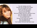 You'll Always Find Your Way Back Home - Miley Cyrus (lyrics)