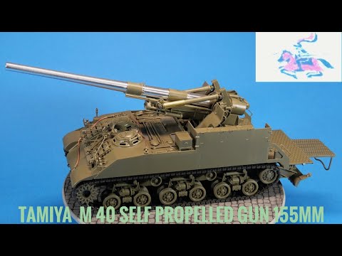 Tamiya  -   M 40  Self  Propelled  Gun 155 mm  1/35  (  Building )
