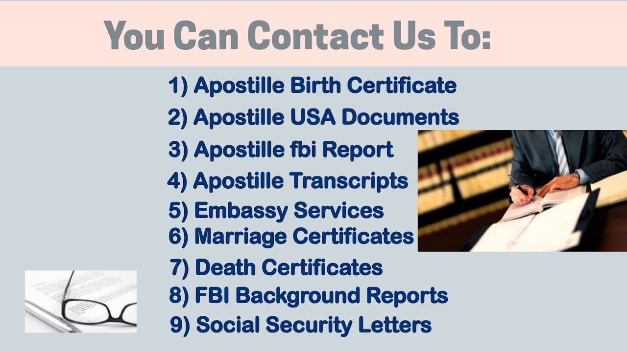 Apostille Services by One Source Process