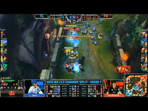 T8 Calitrlolz Irelia 1v1 Outplay Quas Rumble - TL vs T8