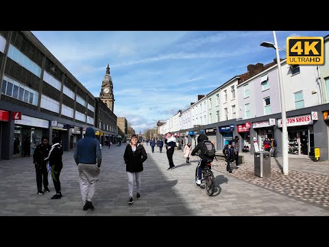 Bolton Town Centre | Walking Tour 4K