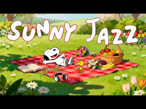 Sunny Jazz with Snoopy 🌼☀️ Bright Jazz for a Fresh Start & Positive Energy at Snoopy Station