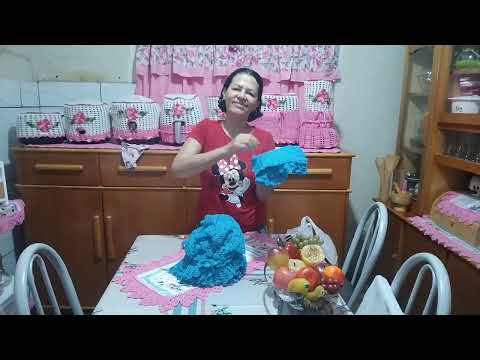 Terminei o Jogo de crochê Coração Azul Turquesa, ficou muito bonito  coração❤️