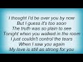 George Strait - Just Look At Me Lyrics