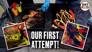 Acrylic Paint Pouring - Did We Pass ?