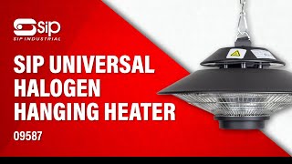 SIP Universal Halogen Infrared Hanging Patio Heater 230v video thumbnail