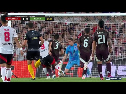 ✋ GREAT SAVE Andrés Sánchez | River Plate 1-0 Mexico | MNTonFOXDeportes