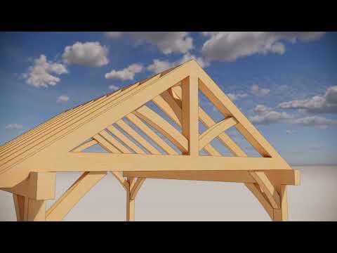 16X20 Pavilion Timber Frame