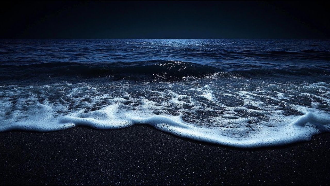 Deep Sleep With Ocean Waves - Healing For Stress Better Sleep, Natural Melatonin Release At Night