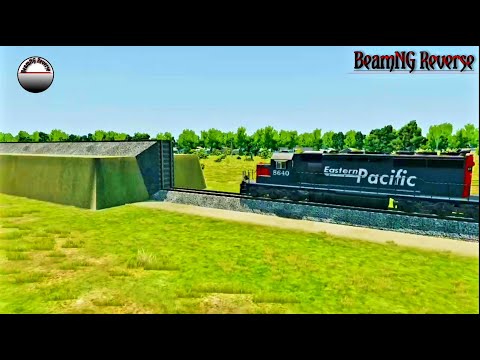 Trains vs Unfinished Railway Crashes Reverse #3 - BeamNG Drive