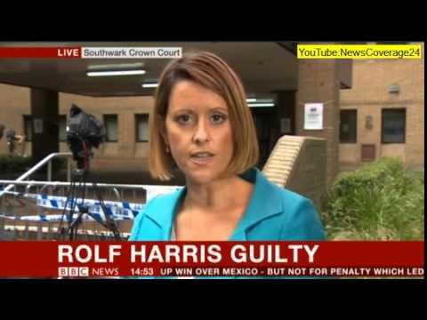 Rolf Harris Leaves Court (BBC NEWS COVERAGE)