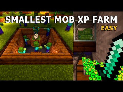 VowLa - Minecraft: SMALLEST Mob XP Farm Tutorial | Bedrock Java | Aesthetic Build [1.20]