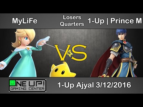 1-Up Ajyal 2016 - MyLiFe (Rosalina) VS Prince M (Marth) - Losers Quarters