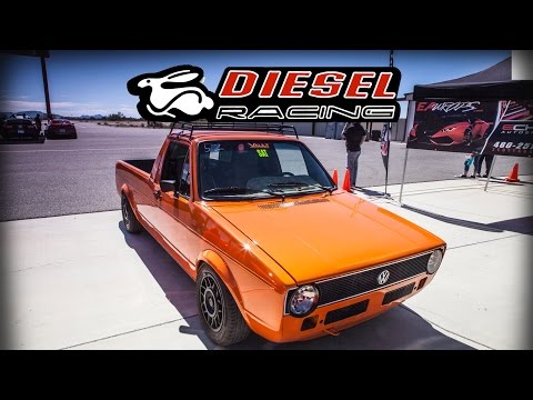 The Ultimate VW Rabbit Restomod Truck: Diesel Pickup 'Caddy' Walkaround & Racing Action