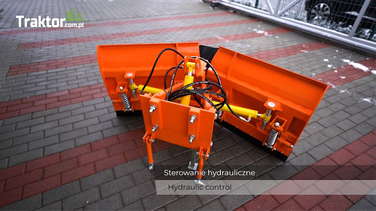 Pług do odśnieżania strzałkowy 1500 mm, hydrauliczny z przednim układem zawieszenia I Traktor.com.pl