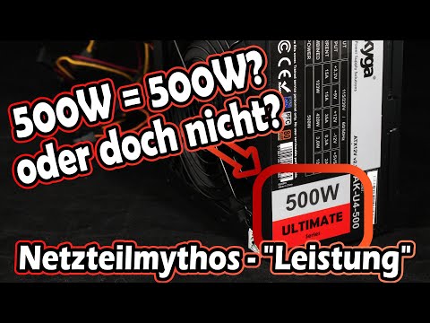 Netzteil-Mythen 👻 Faktencheck: Ausgangsleistung und Leistungsangaben