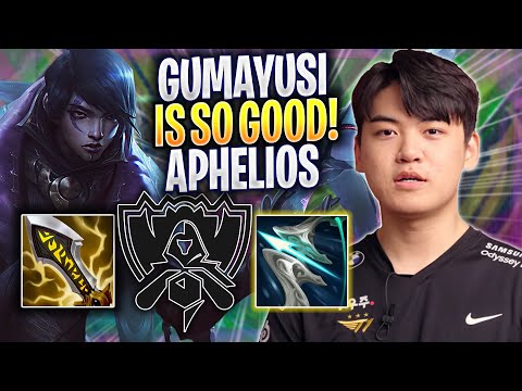 GUMAYUSI IS SO GOOD WITH APHELIOS! - T1 Gumayusi Plays Aphelios ADC vs Ashe! | Bootcamp 2022