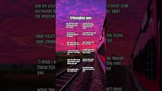 imagine scenario #stalker please don&#39;t repost