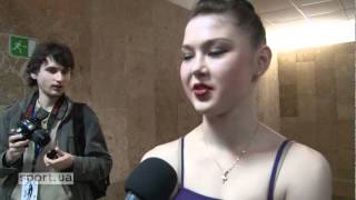 Алина Максименко интервью после соревнований на Кубок Дерюгиной 2012
