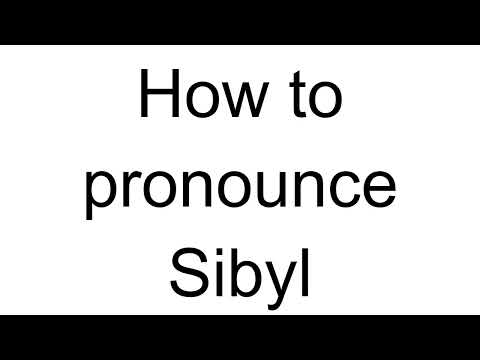How to Pronounce Sibyl (German)