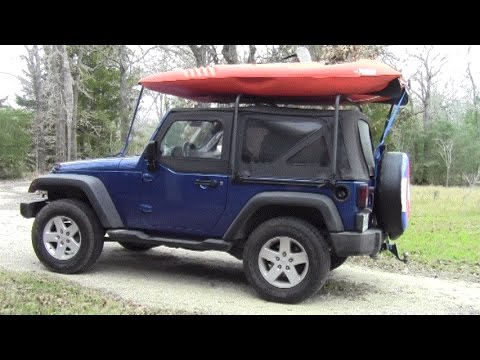Jeep Wrangler Soft Top Cargo Rack Install