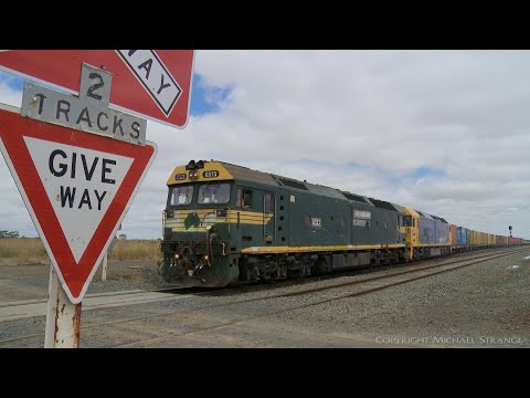7902V Container Train Departs Gheringhap (6/1/2021) - PoathTV Australian Railways