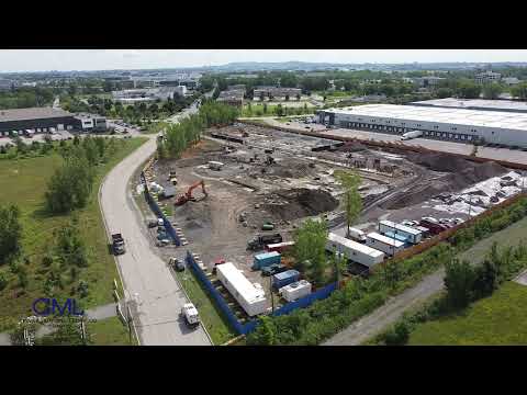 Drone View of Cologix MTL8 Construction