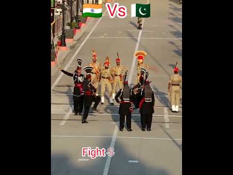 Pak Vs India Fight Scene in Parade at Attari - Wagah Border