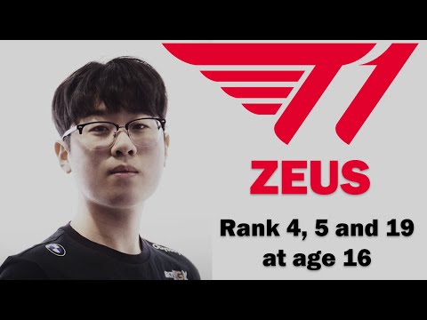 T1 Zeus - the 16 year old boy with rank 4, 5 and 19 in Challenger