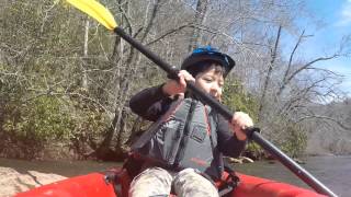 March 7, 2015 - Ryan kayaking on the Hiwassee river in Hayesville, NC