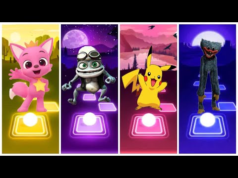 Pinkfloyd vs Crazy Frog vs Pokemon vs Huggy Wuggy | Tiles Hop EDM Rush
