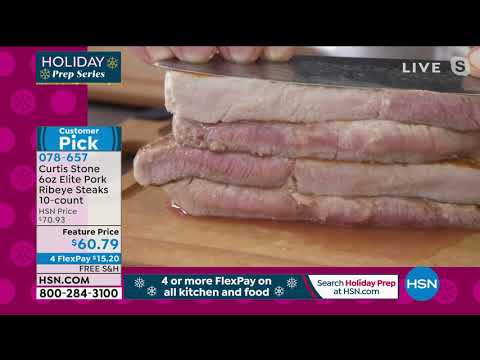 Curtis Stone 6 oz. Elite Pork Ribeye Steaks 10count