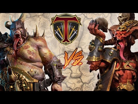 Glorious Legendary Lord Duel! Nurgle vs Khorne - Total War Warhammer 3