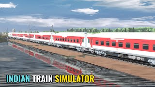 CROSSING FLOODED RIVER IN INDIAN TRAIN SIMULATOR || TRAINZ RAILROAD SIMULATOR 2019