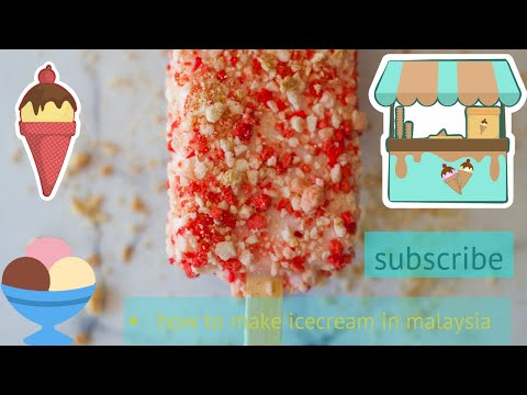 How to make ice cream rolls in Malaysia