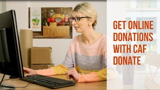 Get online donations for your charity with CAF Donate