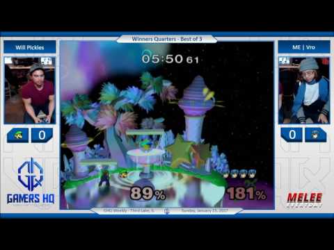 GHQ Weekly [1/15/17] - Will Pickles (Luigi) vs. ME | Vro (Marth) - SSBM - Winners Quarters
