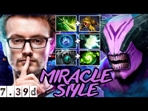 MIRACLE- STYLE FACELESS VOID GAMEPLAY🔥 | Dota 2 Patch 7.39d