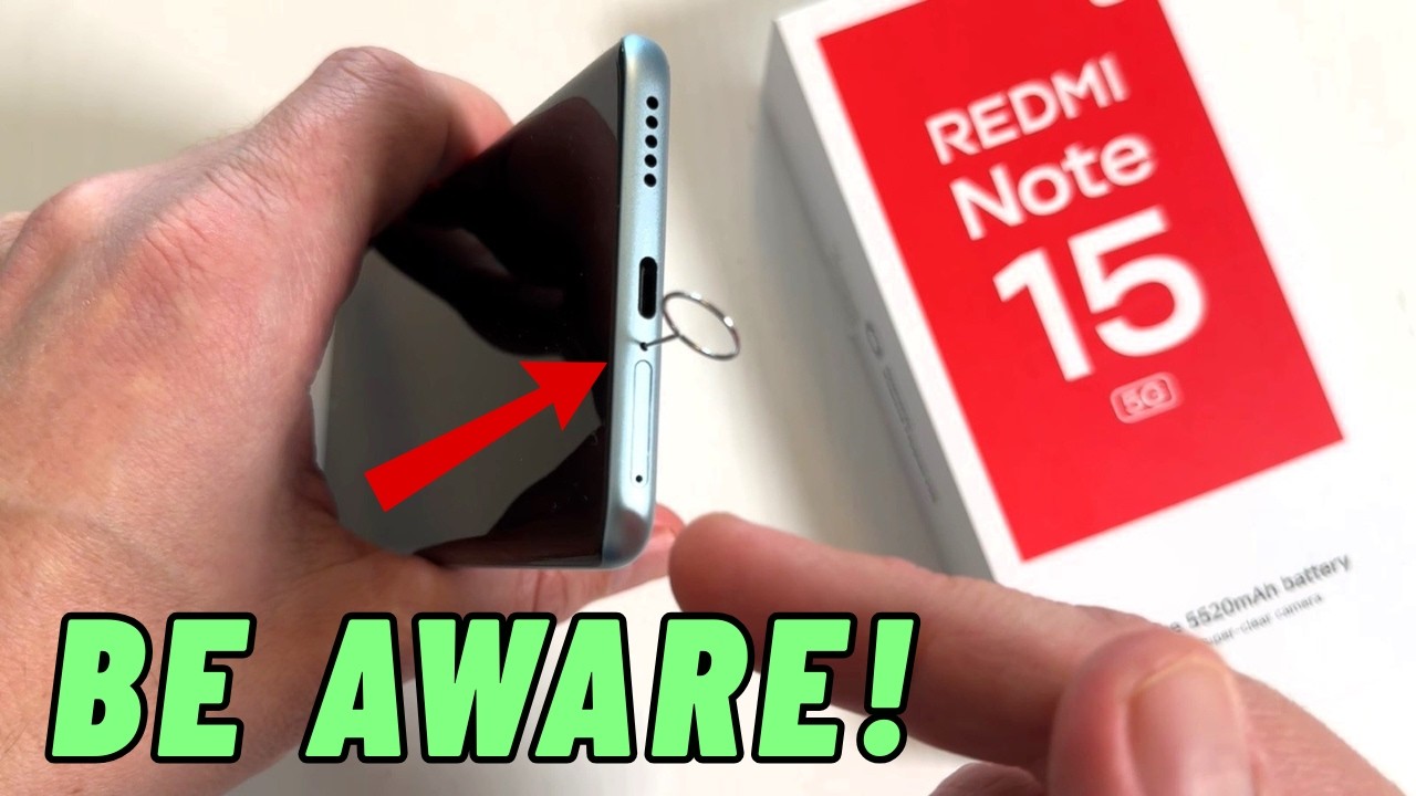 BE AWARE! When You Insert SIM Card in REDMI Note 15!