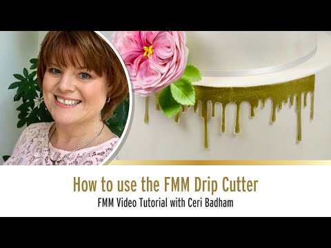 Drip Inspired icing sugarcraft cutter Drip Inspired icing sugarcraft cutter