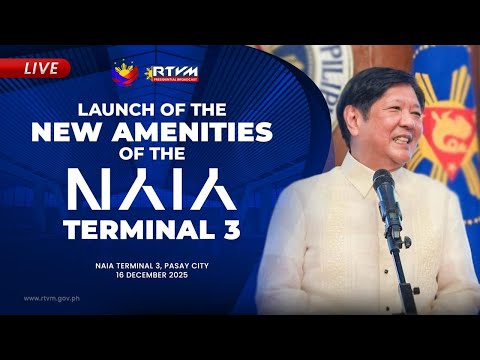Launch of the New Facilities of the NAIA 3 and Pamaskong Salubong para sa mga Bagong Bayani ng Bansa