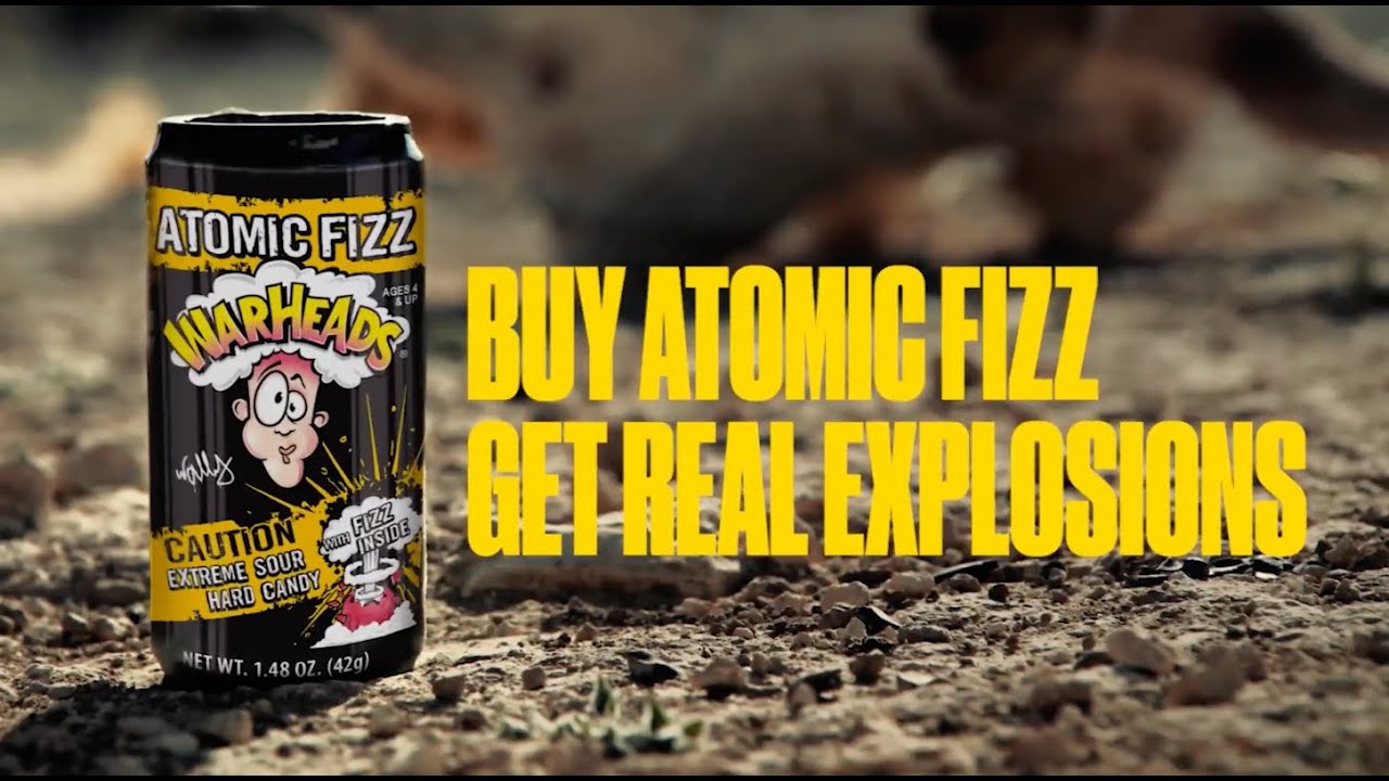 Buy Atomic Fizz, get real explosions. - WarHeads | Clapboard Ad Archive — archive collection thumbnail