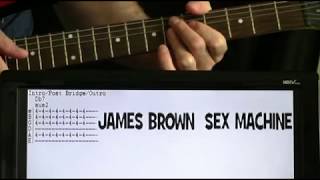 James Brown Sex Machine Guitar Chords Lesson &amp; Tab Tutorial