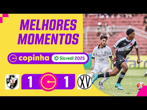 Gols e lances de Vasco da Gama x XV de Piracicaba