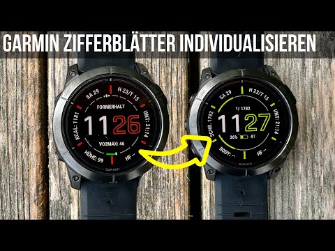 Garmin individuelles Watchface einrichten deutsch